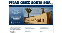 Desktop Screenshot of pecancreeksouthhoa.org